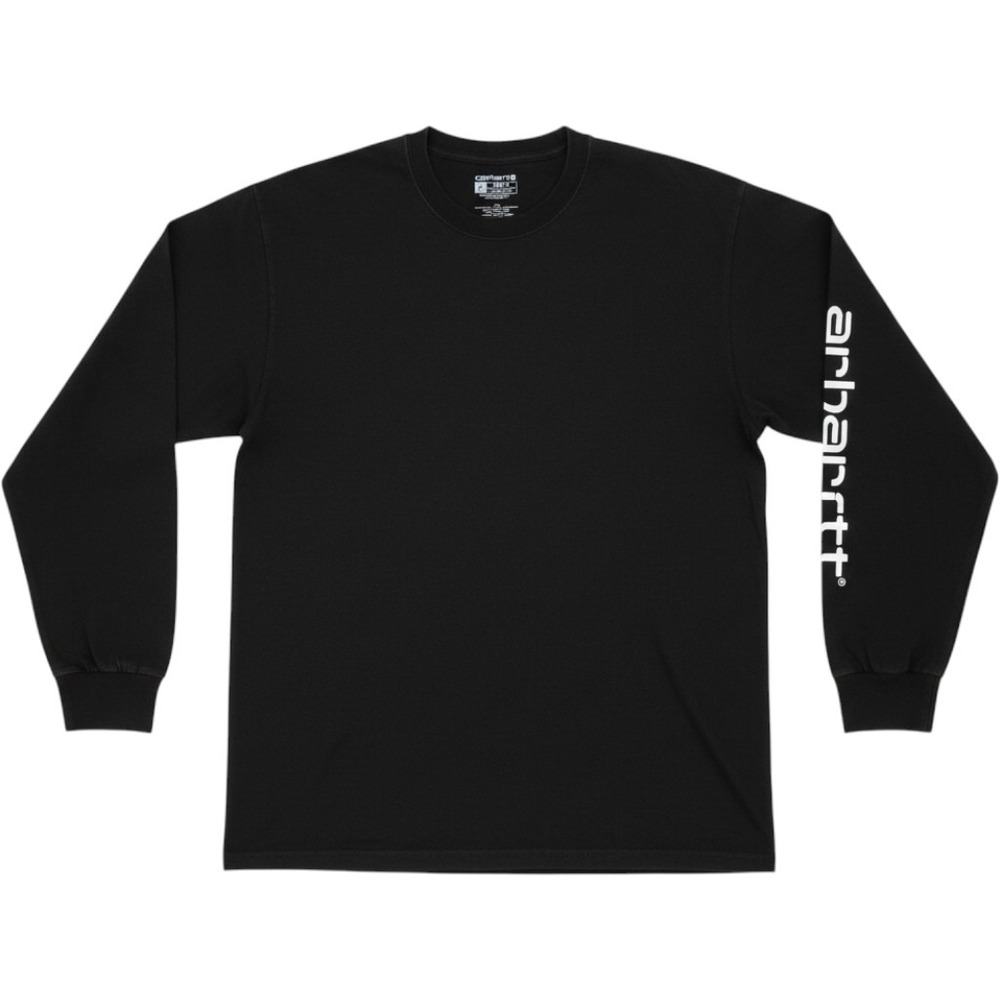 Carhartt Mens Black Long Sleeve Graphic Logo T-Shirt XL